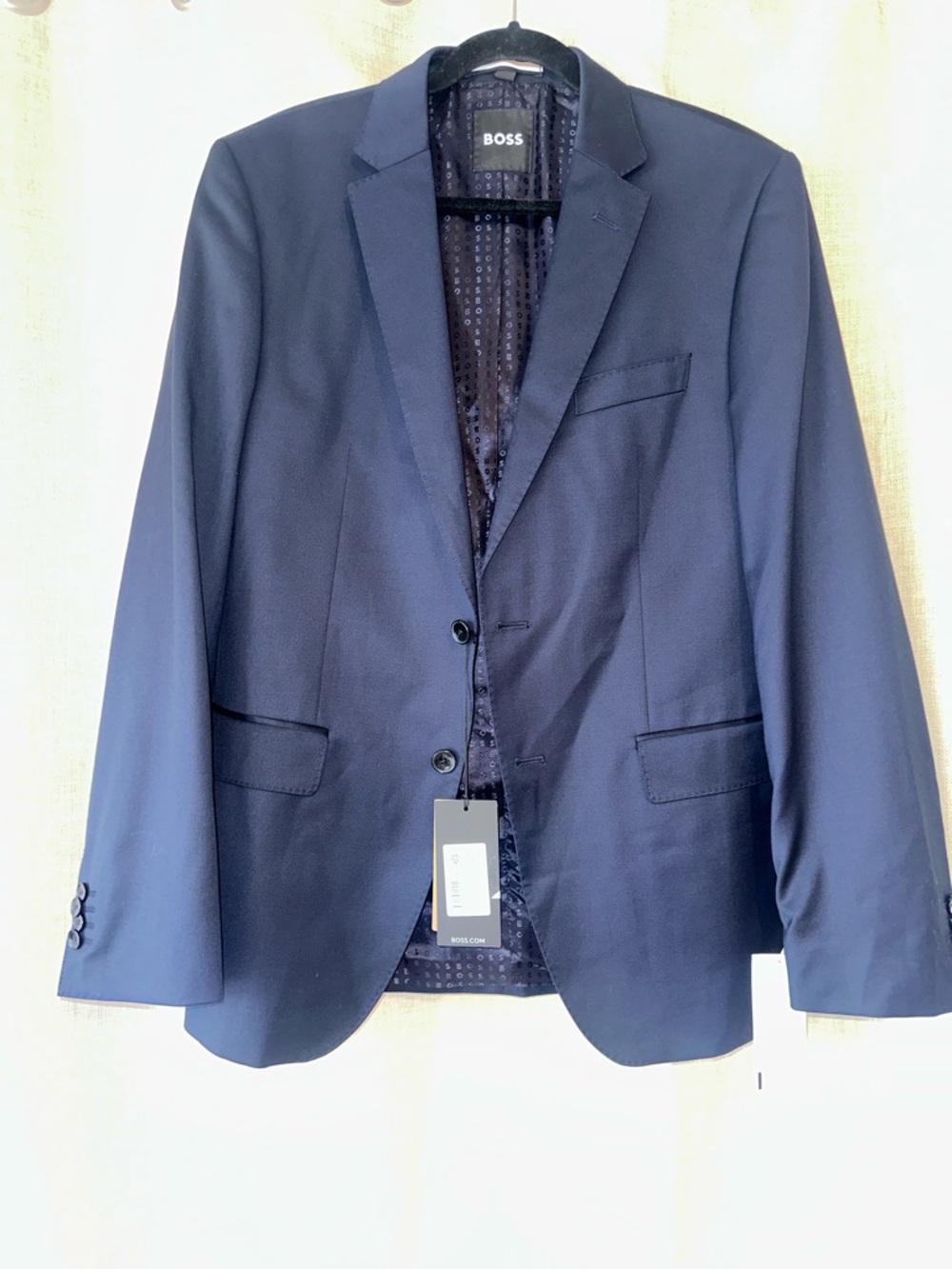 BOSS Navy Blue Men's Two-Button Blazer Sport CoatSz 42 R NWT Slim Fit NWT $745